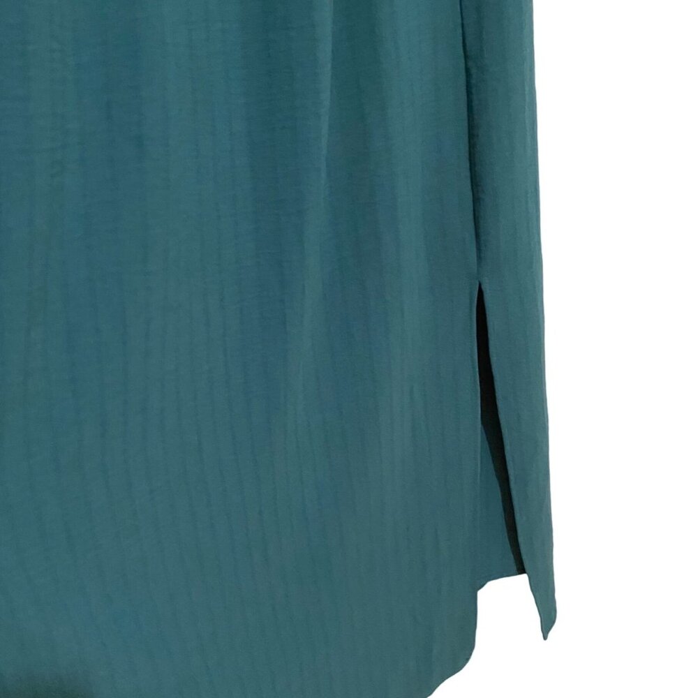 Inspired Hearts Sleeveless Smocked‎ Maxi Dress 3X Teal Green - Picture 2 of 6